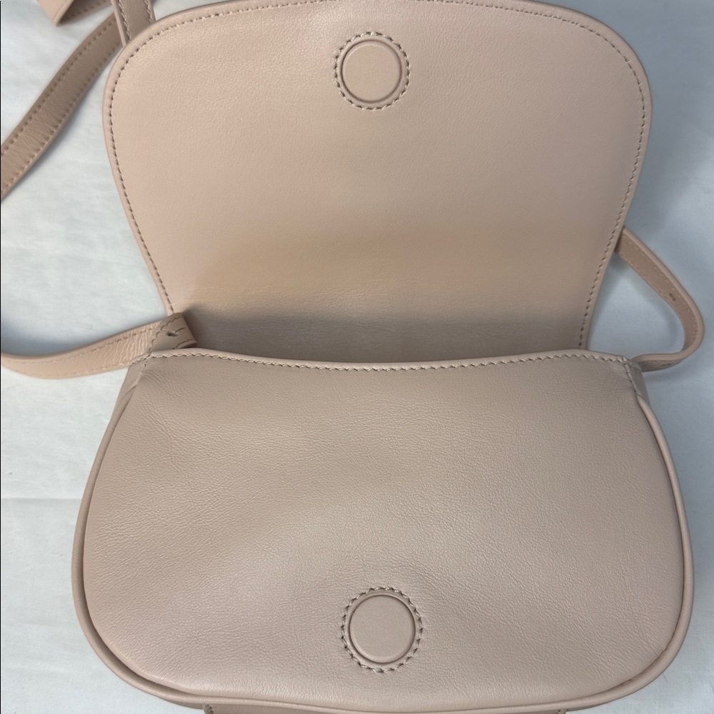 McQueen Mini T-Bar Leather Shoulder Crossbody Bag – Blush Pink – NIB - Picture 7 of 11